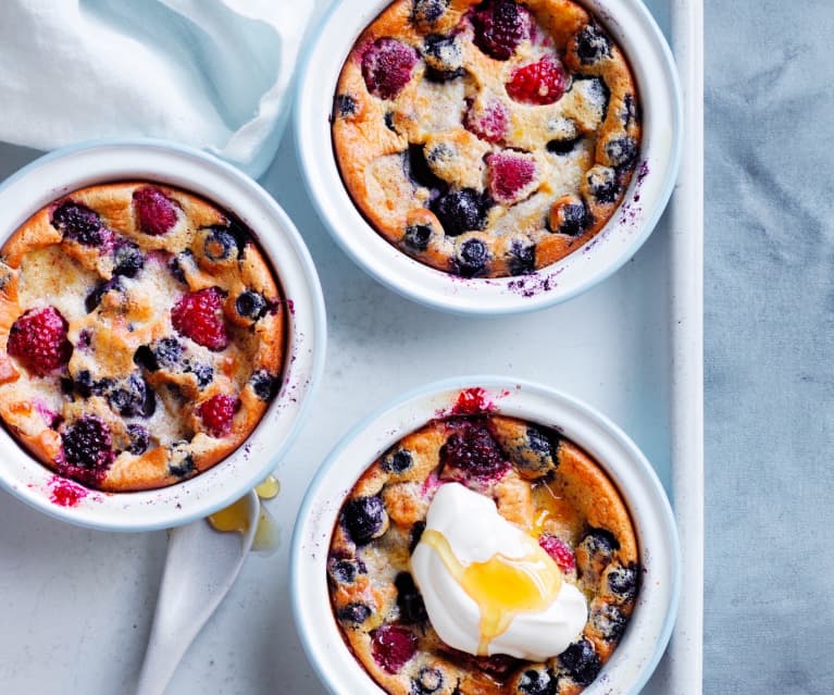 Mixed berry clafoutis