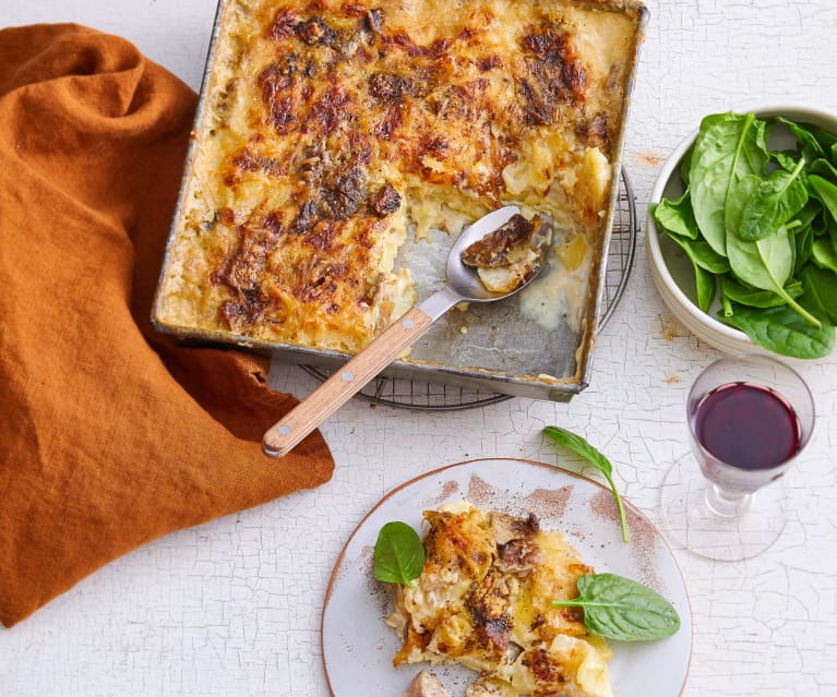 Gratin dauphinois aux cèpes