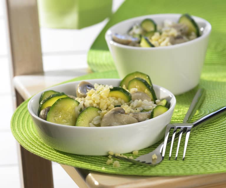 Zucchini-Reis-Topf