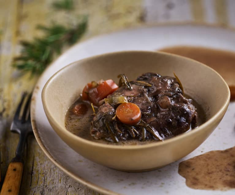 Carrilleras de cerdo al vino tinto (Al vacío)