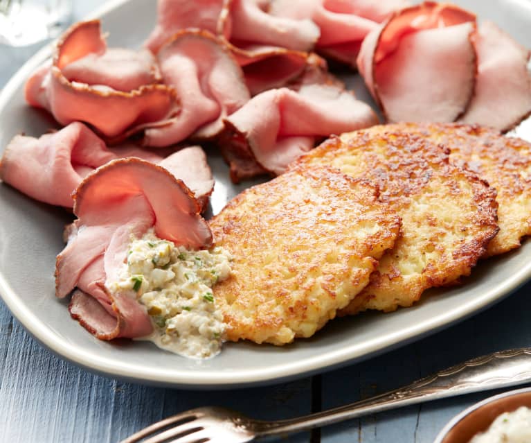 Roastbeef mit Rösti und Tatarensauce