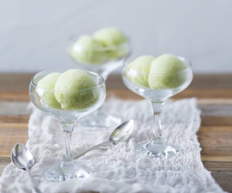 Avocado sorbet (palate cleanser)