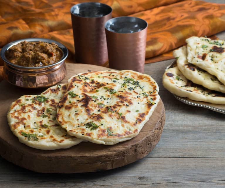 Garlic and coriander naan