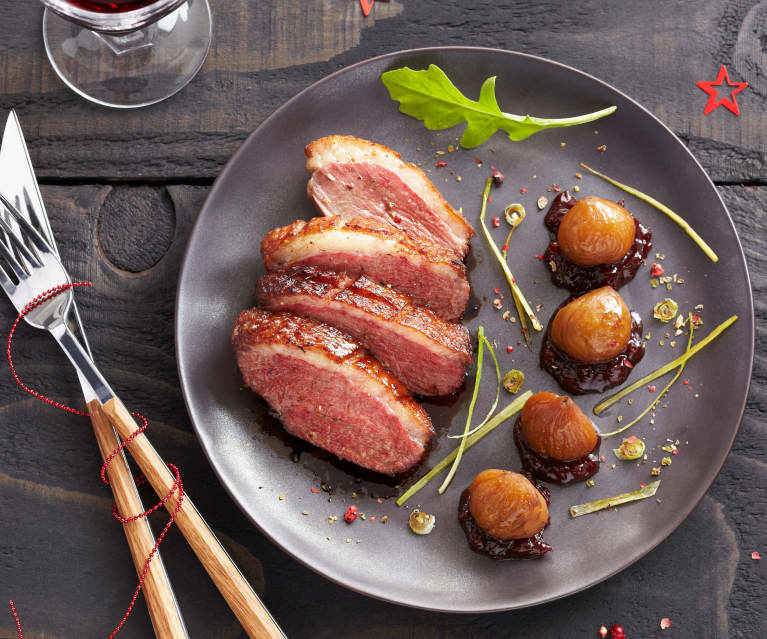 Magret de canard aux châtaignes, sauce aux airelles - Cookidoo® – la  plataforma de recetas oficial de Thermomix®