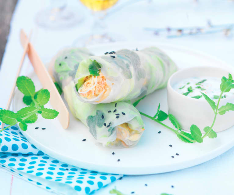 Rouleaux de printemps faciles - 5 ingredients 15 minutes