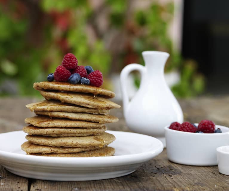 Oat Pancakes with Peanut Milk