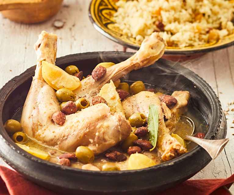 Poulet aux citron et amandes