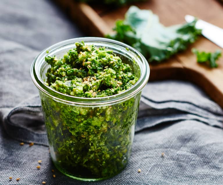 Pesto tomates séchées, noix de cajou et parmesan - Cookidoo® – la