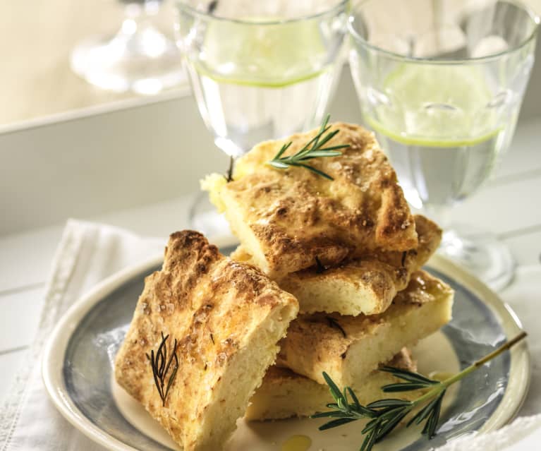 Gluten free focaccia bread