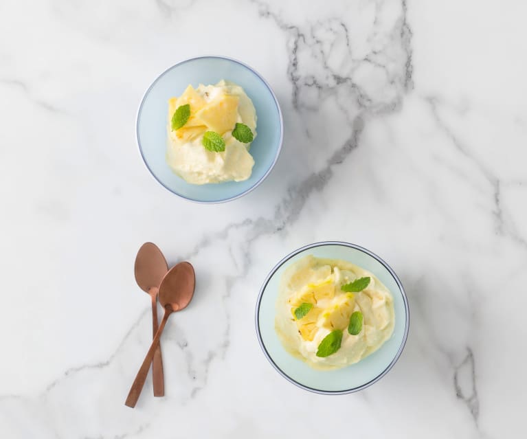 Frozen pineapple cream