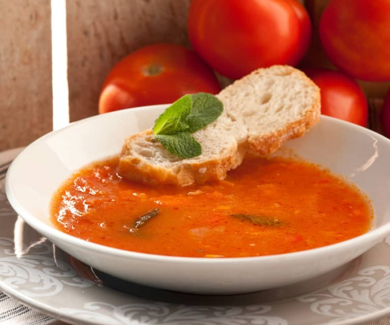 Sopa de tomate - Cookidoo® – la plataforma de recetas oficial de Thermomix®