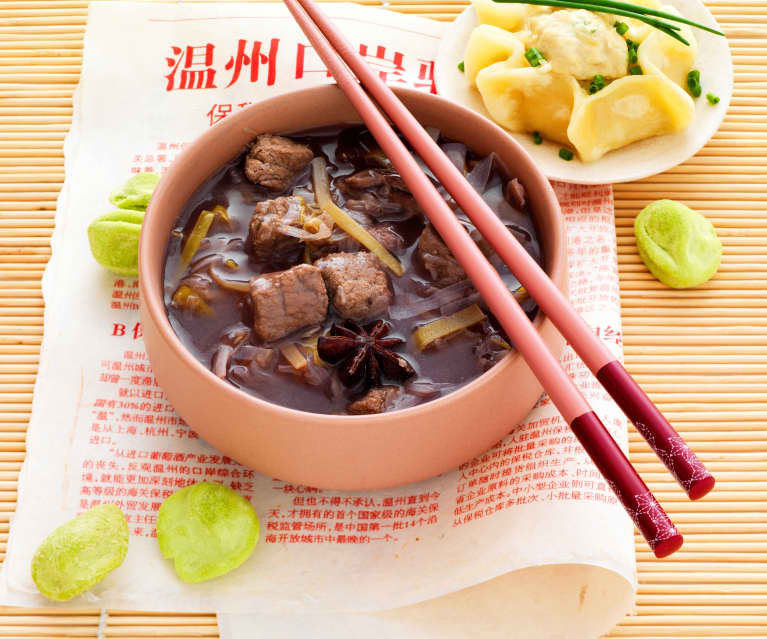 Soupe chinoise à l'agneau - Recette Chinoise - Cuisine de la Chine