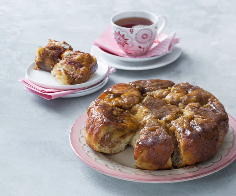 Sticky buns with brown sugar glaze