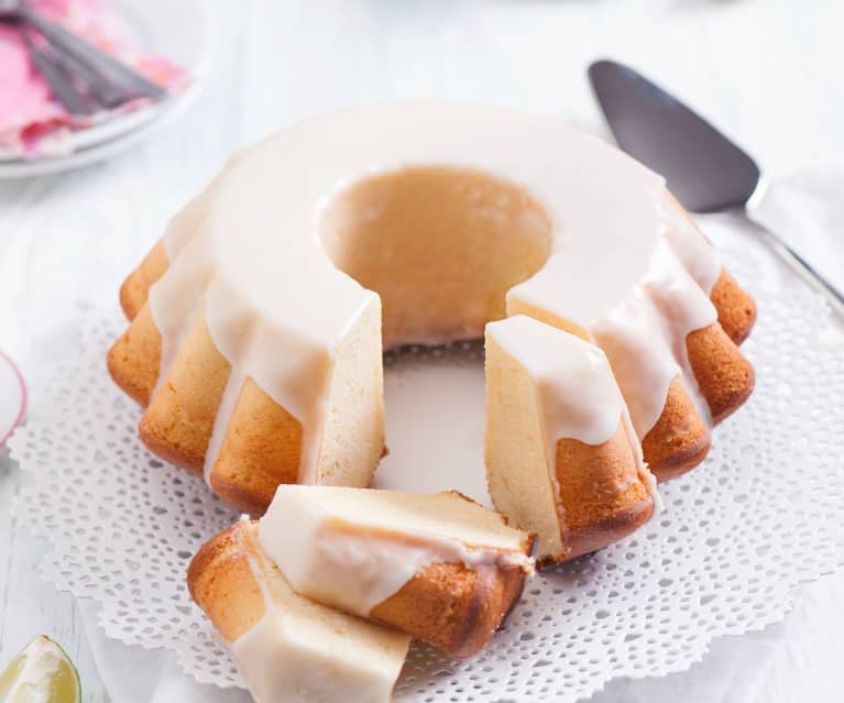 Gluten free vanilla bundt with lemon glaze