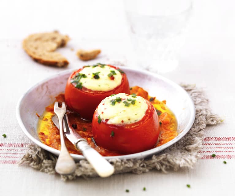 Tomates soufflées à la ricotta