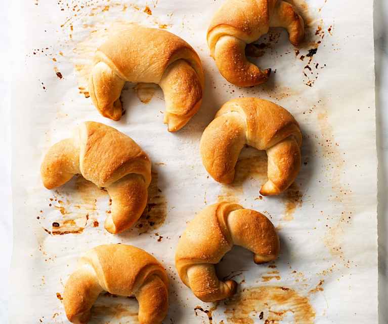 Croissants végétaliens à l'orange