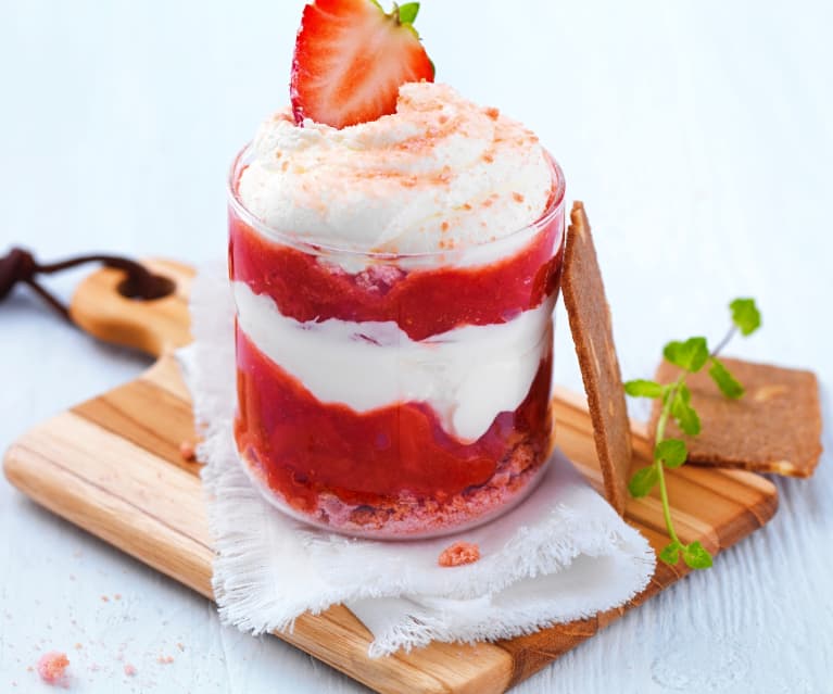 Tiramisu fraise rhubarbe