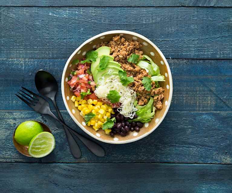 Turkey taco salad bowl Turkey taco salad bowl