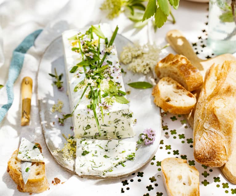 Terrine de fromage frais aux herbes