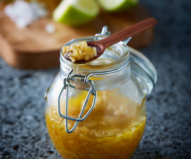 Preparación de sal de ajo