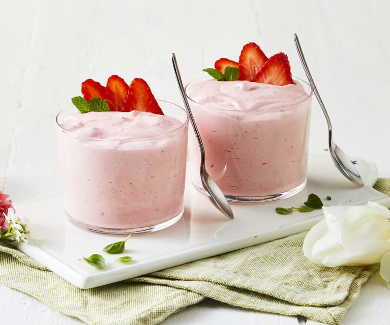 Mousse alle fragole e formaggio