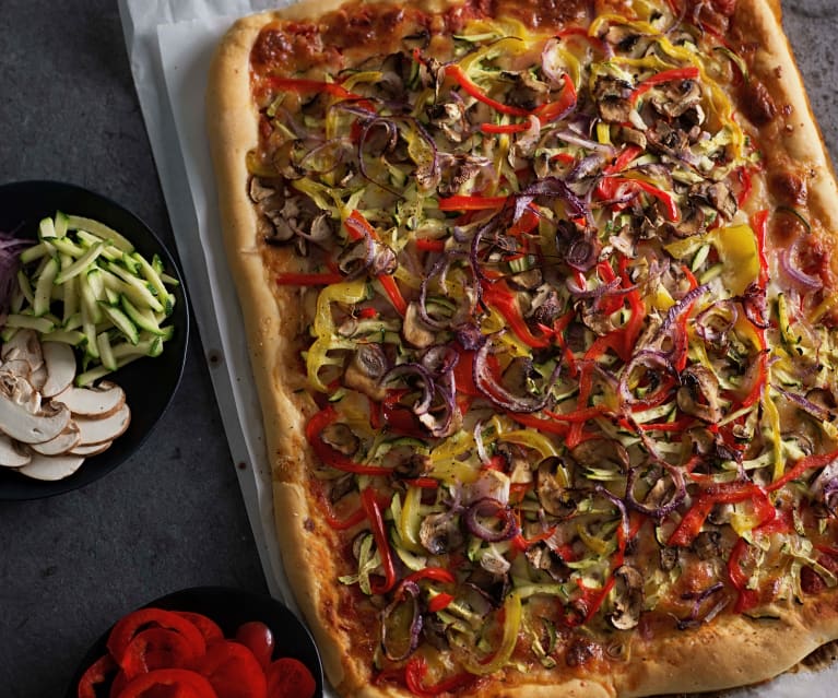 Pizza vegetariana con Affettatutto Bimby®