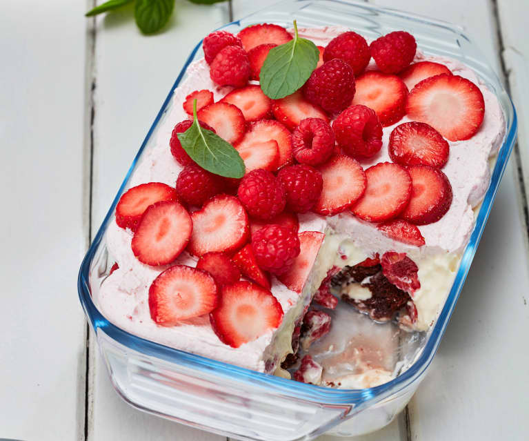 Beeren-Brownies-Trifle