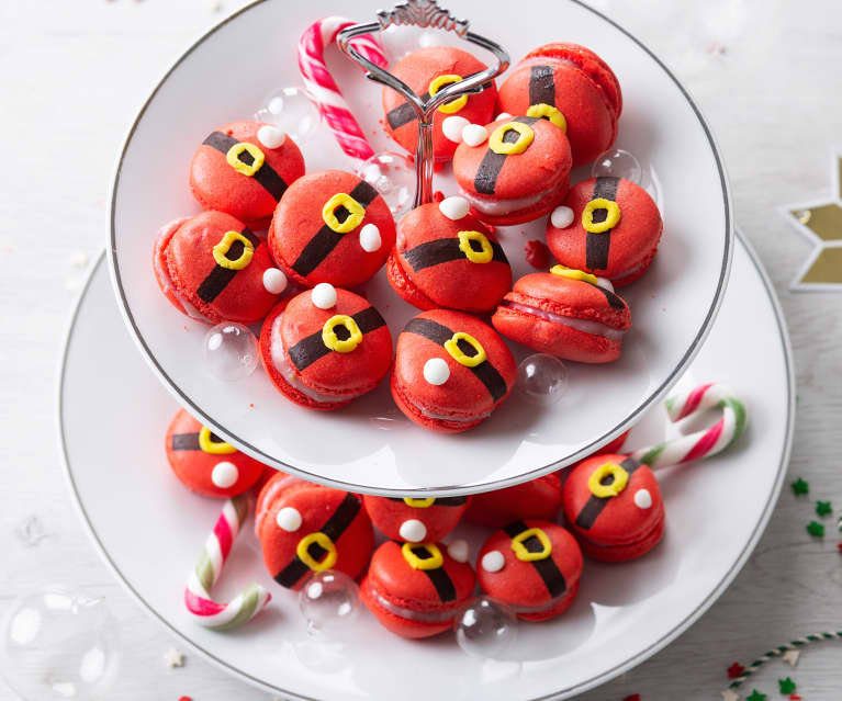 Kerstman macarons