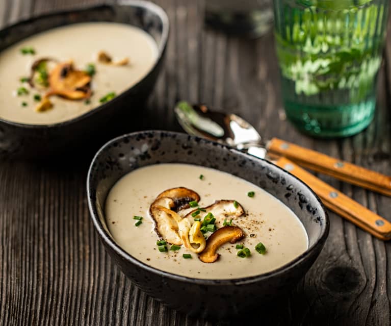 Soupe aux champignons des bois sale