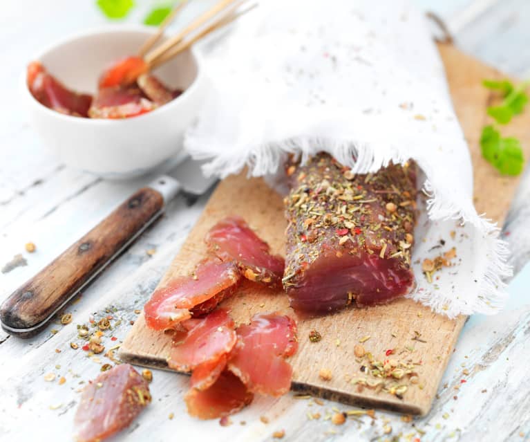 Filet mignon séché aux herbes de Provence