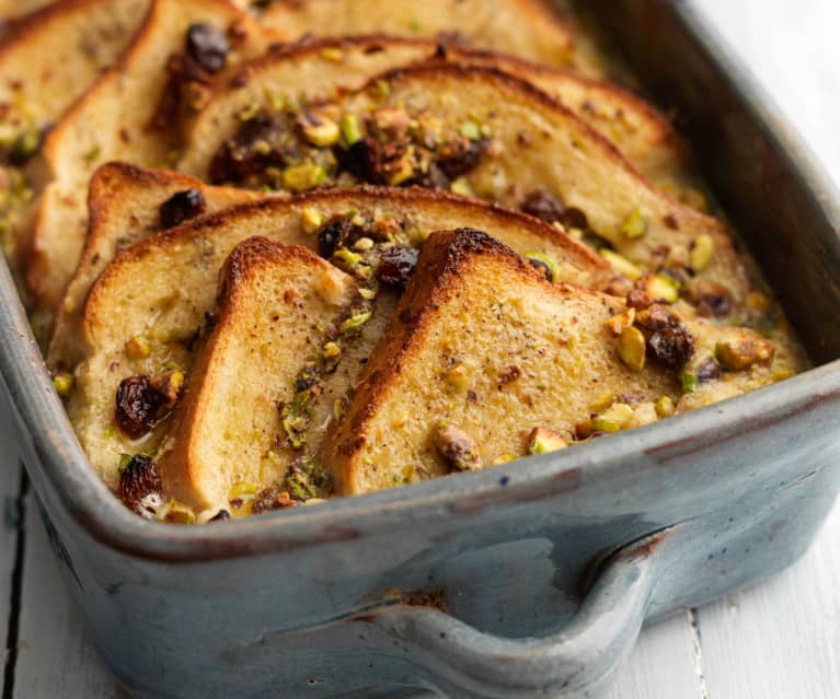 Cardamom Bread and Butter Pudding