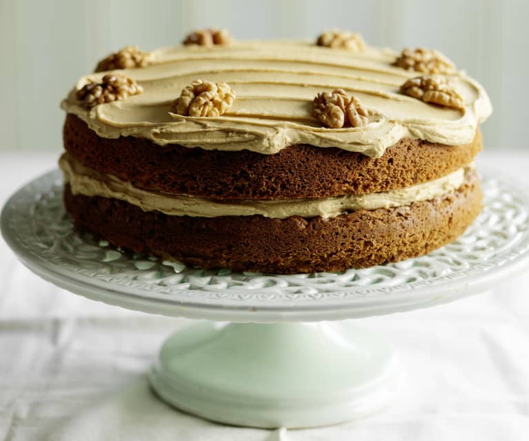 10 Years! {Nigella Lawson's Coffee and Walnut Layer Cake}