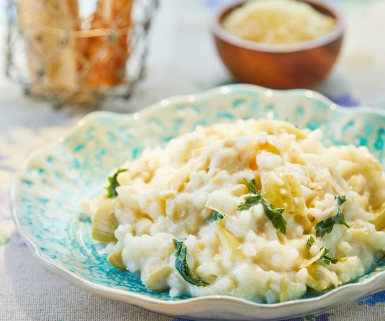 Risotto de alcachofa