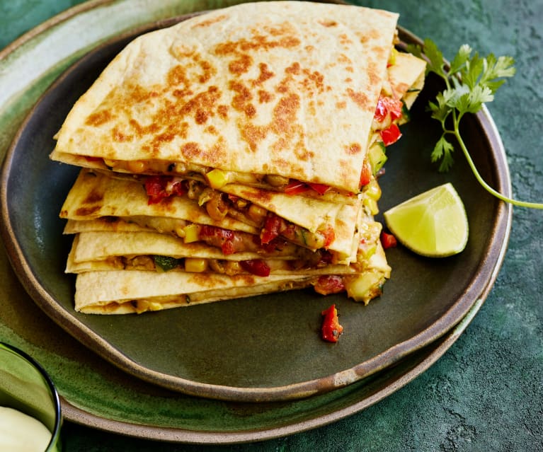 Quesadillas mit gebratenem Gemüse - Cookidoo® – het officiële Thermomix ...