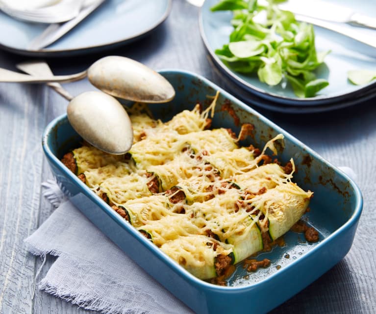 Cannelloni de courgette bolognaise