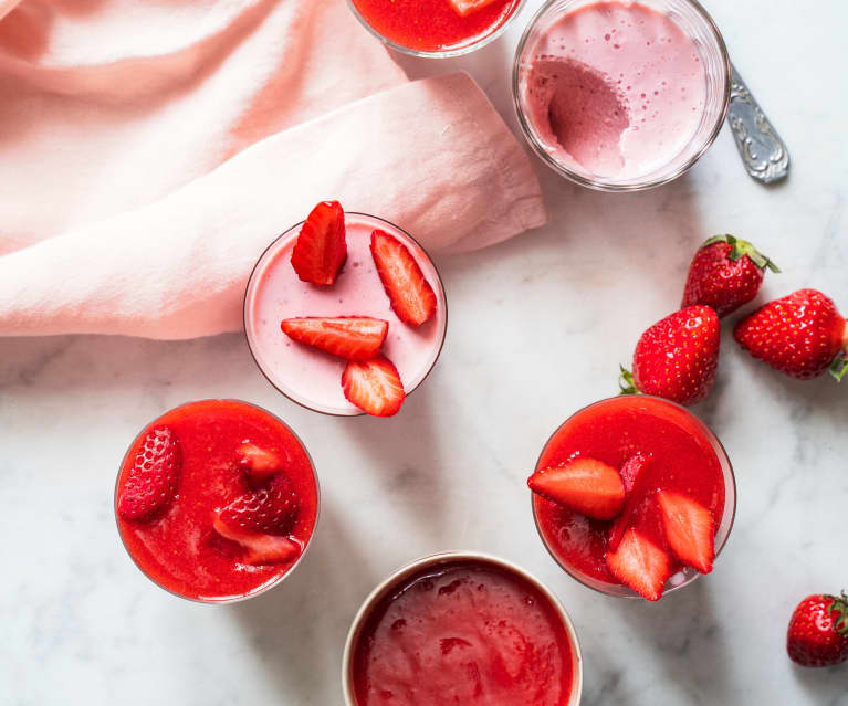 Crème à la fraise et au yaourt