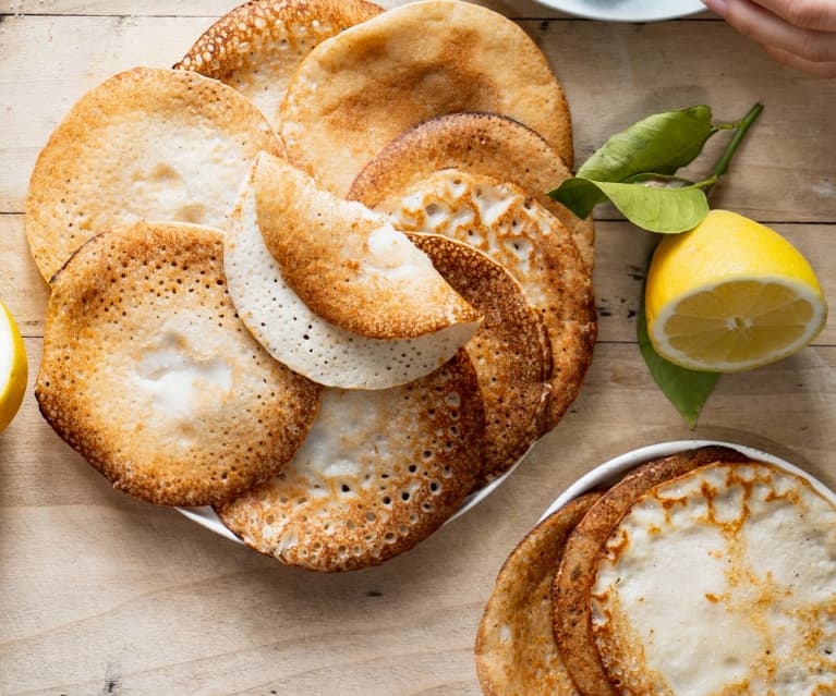 Crêpes au lait de coco et à la farine de riz