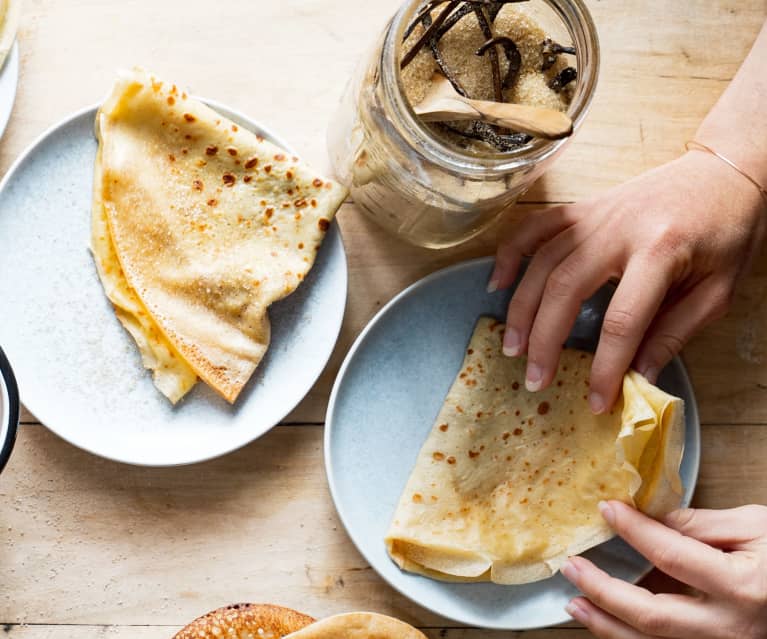 Pâte à crêpe vanillée