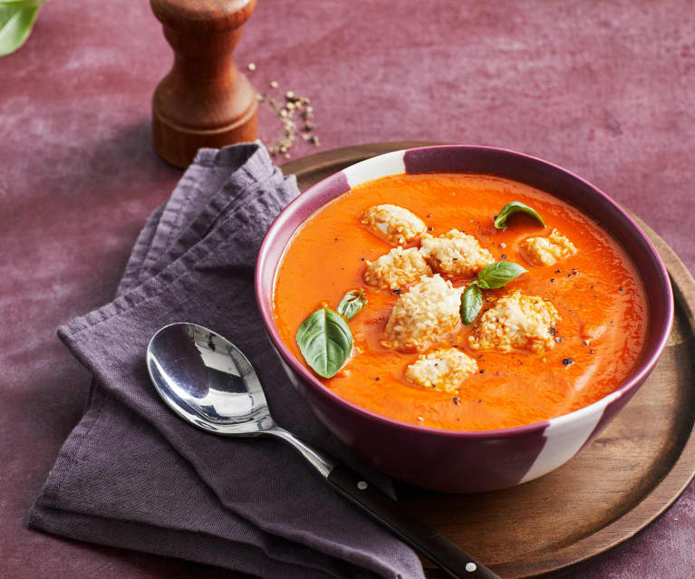 Tomatensuppe mit Hähnchen