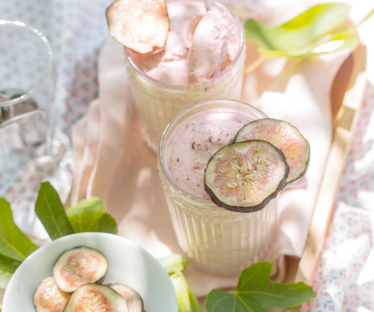 Mousse de figue au fromage blanc