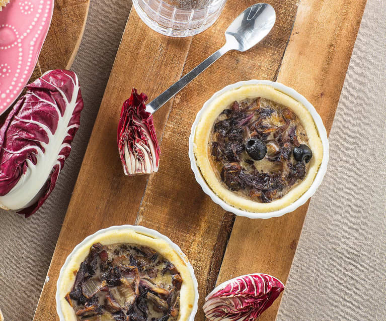 Mini quiche al radicchio