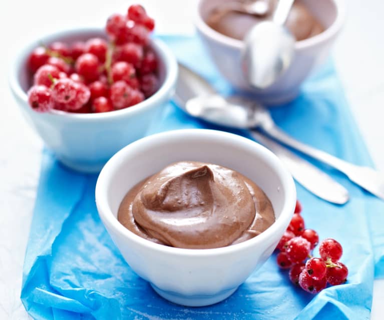 Mousse de chocolate y aguacate