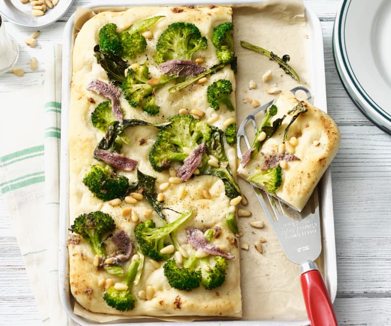 Focaccia mit Brokkoli