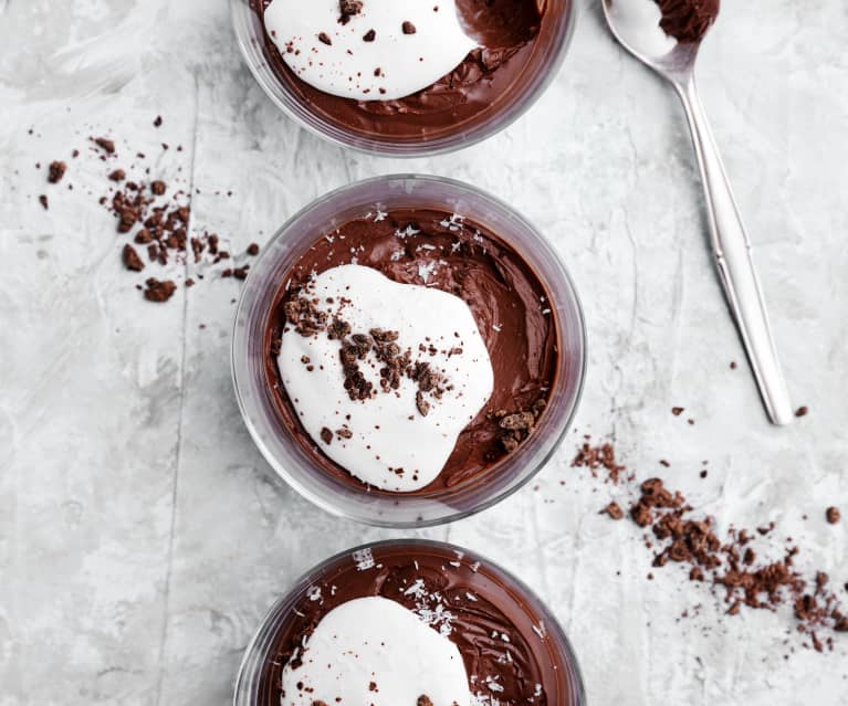 Mousse de chocolate vegan