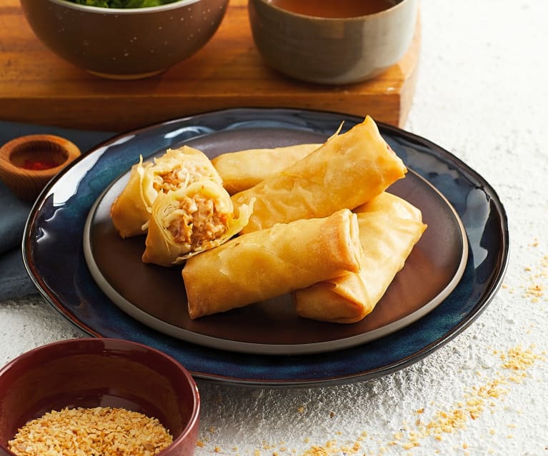 Buffalo Chicken Spring Rolls