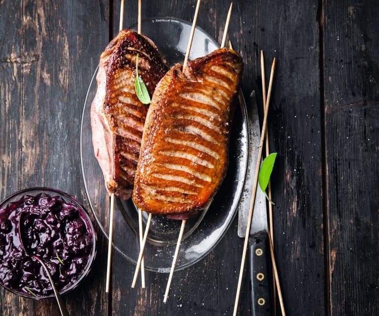 Brochettes de boeuf mariné au pesto, miel et bière - Cookidoo