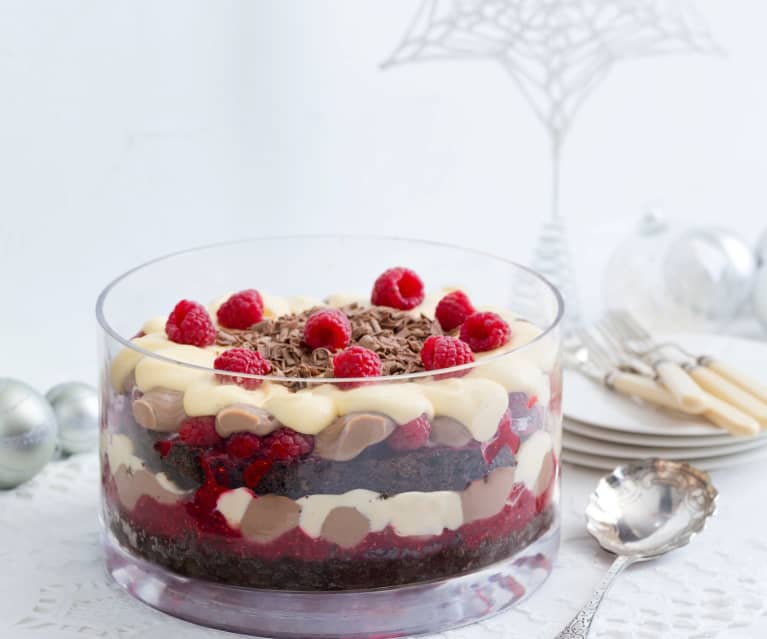 Chocolate brownie trifle