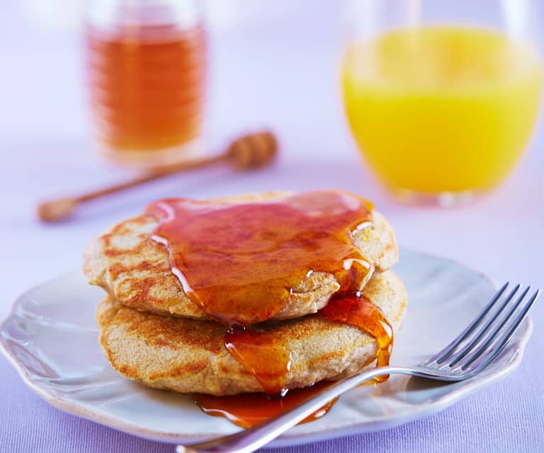 Hot cakes de avena y chía