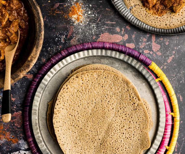 Pão etíope (Injera) 