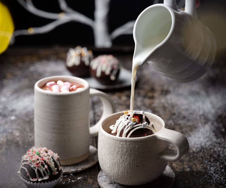 Christmas Hot Chocolate Stirrers with Marshmallow, Total 12, Milk, Dark and  White Chocolate Spoons, Individually Wrapped and Updated Version Made with